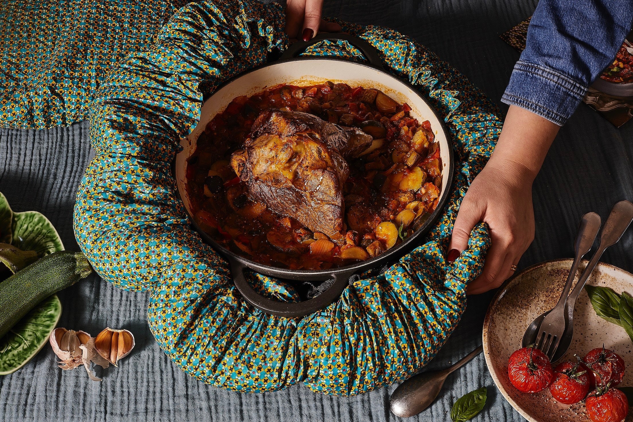 Roast Lamb with Vegetables
